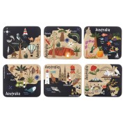 Coaster | Land Down Under | Australia | Set of 6